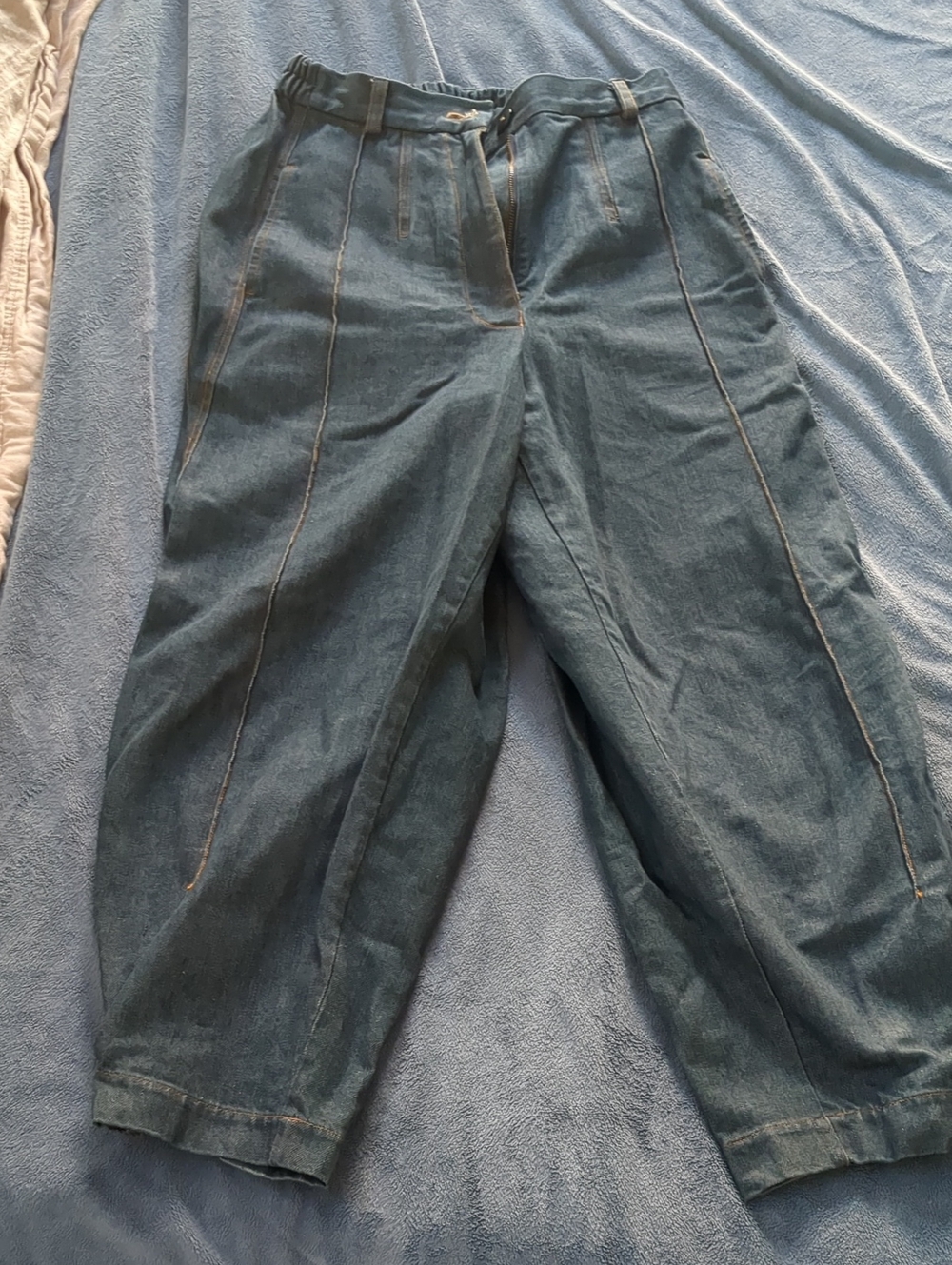 Blue Casual Tapered Cordera Jeans
